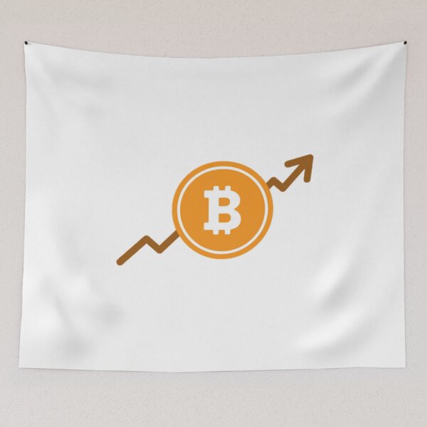 Artikelvorschau, Bitcoin Art: Bitcoin Up entworfen und verkauft von Bouzdesigns.