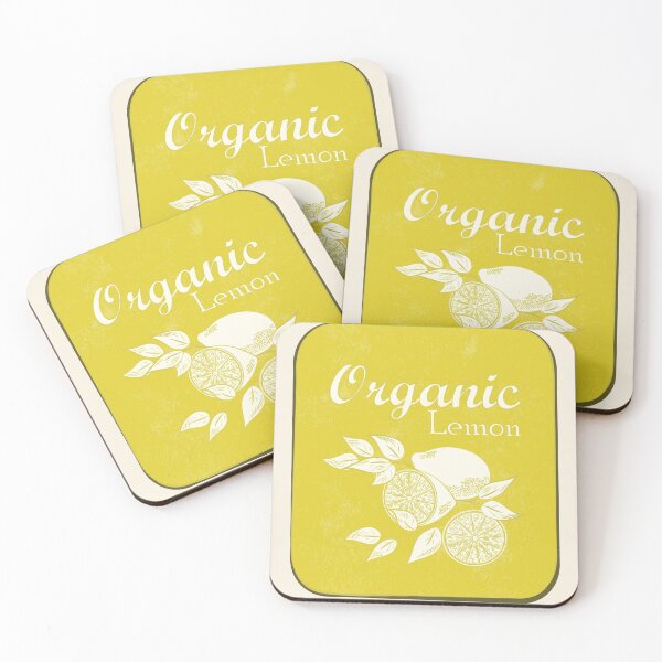 Item preview, Organic Lemon Retro badge designed and sold by PosterpartyCo.