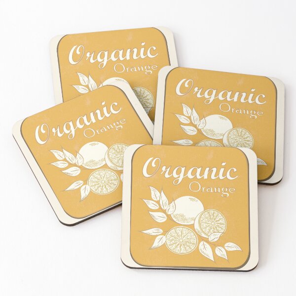 Item preview, Organic Orange Retro badge designed and sold by PosterpartyCo.