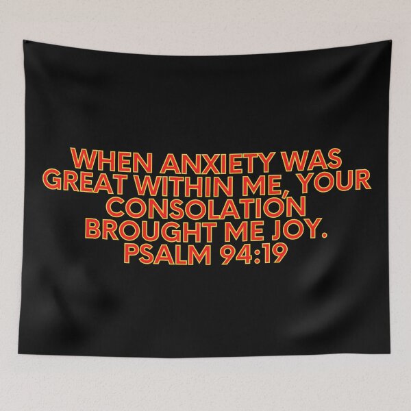 Item preview, Bible Verse Psalm 94:19 designed and sold by Prayingwarrior.