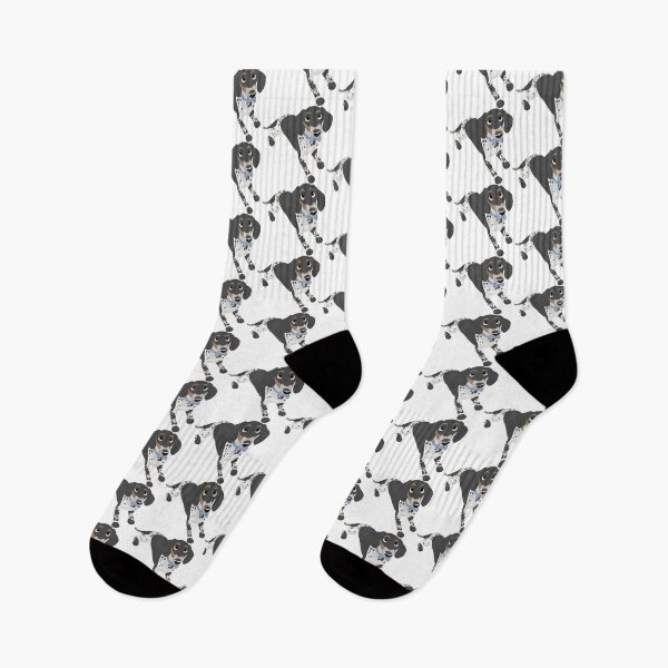 Item preview, Cartoony Short Haired Dachshund Illustration designed and sold by pawtraitdreams.