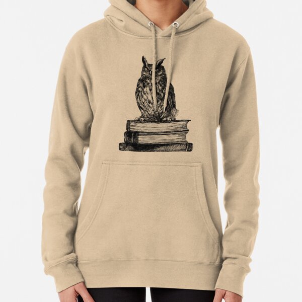 Item preview, Library owl ink drawing designed and sold by Redilion.