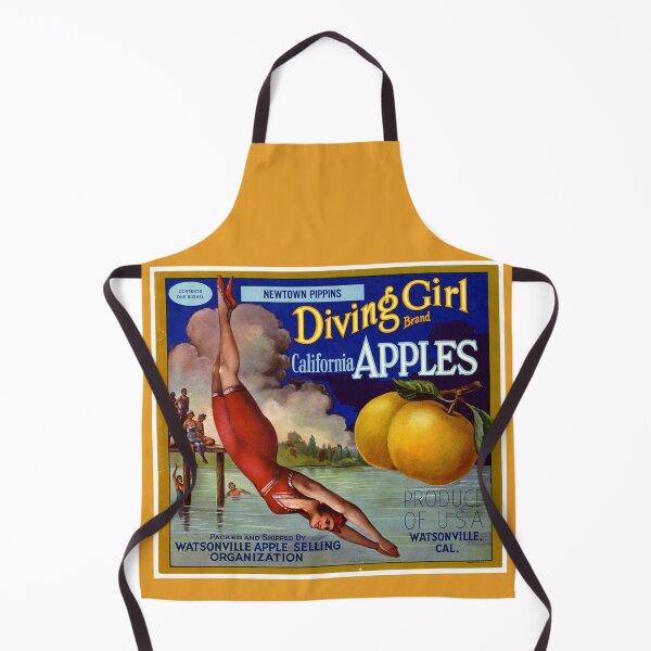 Item preview, Diving Girl Brand California Apples designed and sold by Wyman Brent.