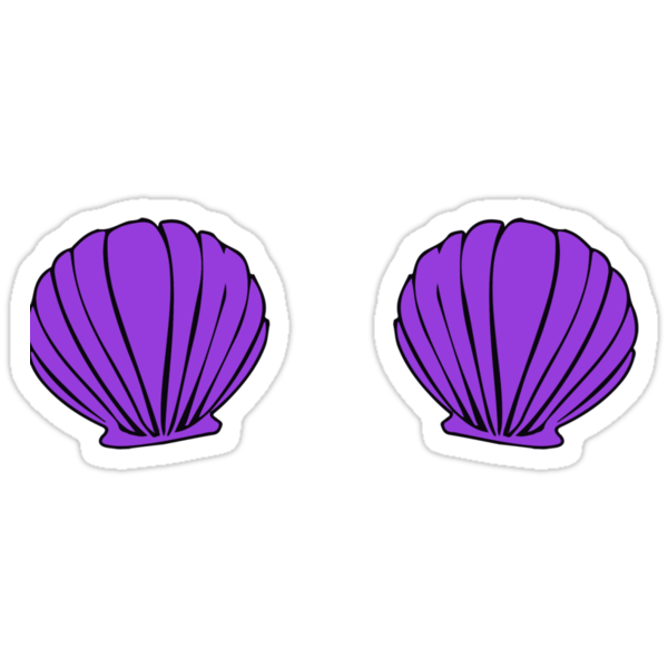 "Seashell Bra" Stickers by ahsonline | Redbubble