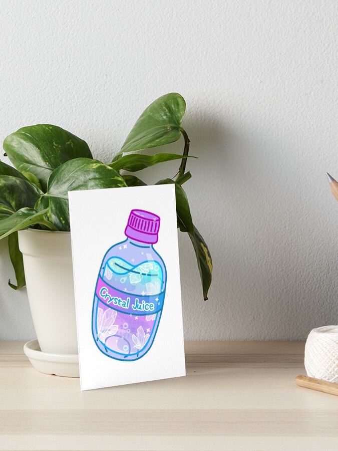 kawaii crystal juice bottle Poster for Sale by Science-nerd