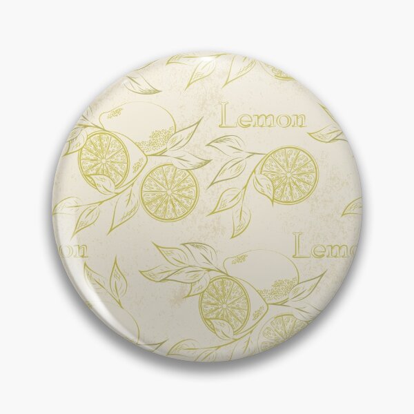 Item preview, Organic Lemon Retro Pattern designed and sold by PosterpartyCo.