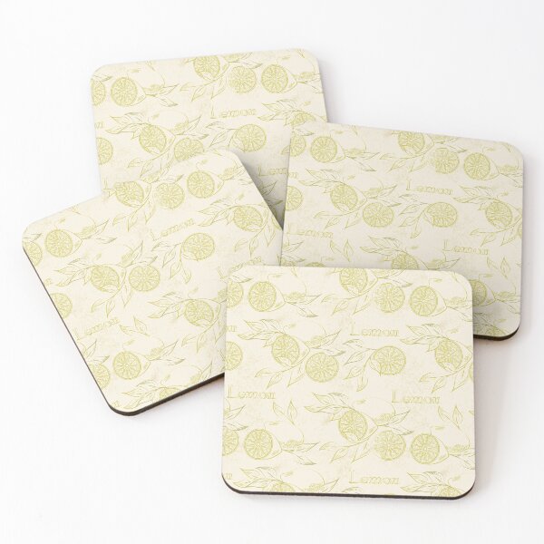 Item preview, Organic Lemon Retro Pattern designed and sold by PosterpartyCo.