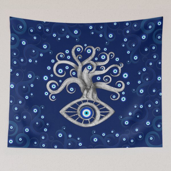 Item preview, Evil Eye Amulet Tree designed and sold by k9printart.