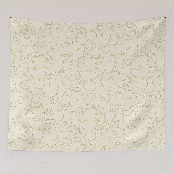 Item preview, Organic Apple Retro Pattern designed and sold by PosterpartyCo.