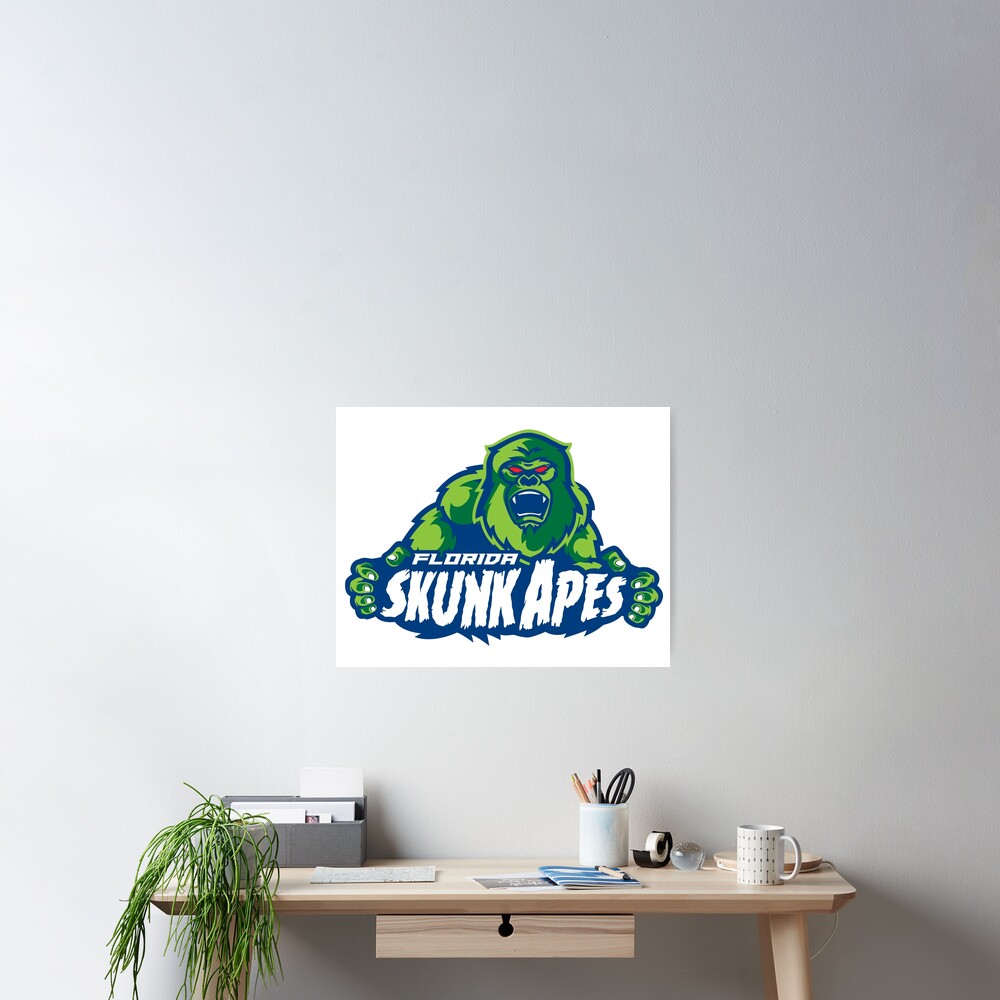"Florida Skunk Apes Parody Baseball Team Logo" Poster for Sale by
