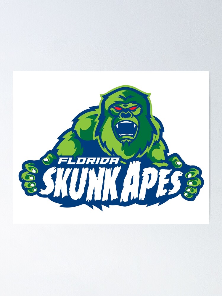 "Florida Skunk Apes Parody Baseball Team Logo" Poster for Sale by