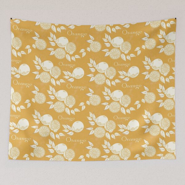 Item preview, Organic Orange Retro Pattern designed and sold by PosterpartyCo.