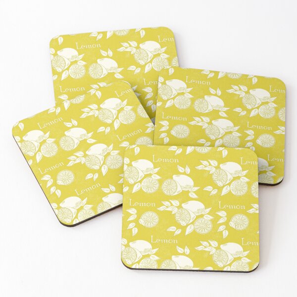 Item preview, Organic Lemon Retro Pattern designed and sold by PosterpartyCo.