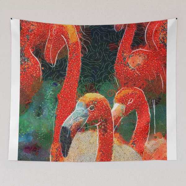 Item preview, flamingos klimt designed and sold by MiVa Tank.