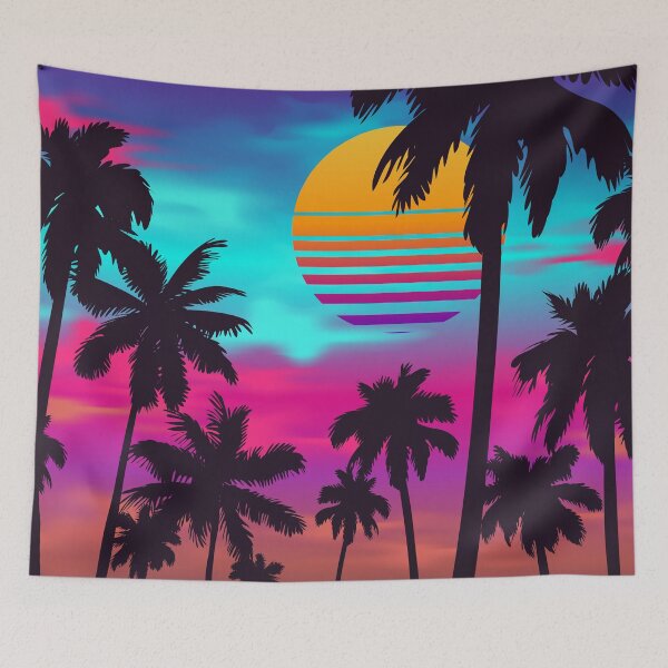 Item preview, Georgeous Crimson Sunset Synthwave designed and sold by MaiZephyr.