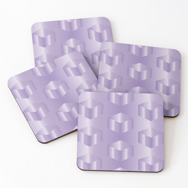 Item preview, Purple cubes designed and sold by Yamy Morrell Art and Design.
