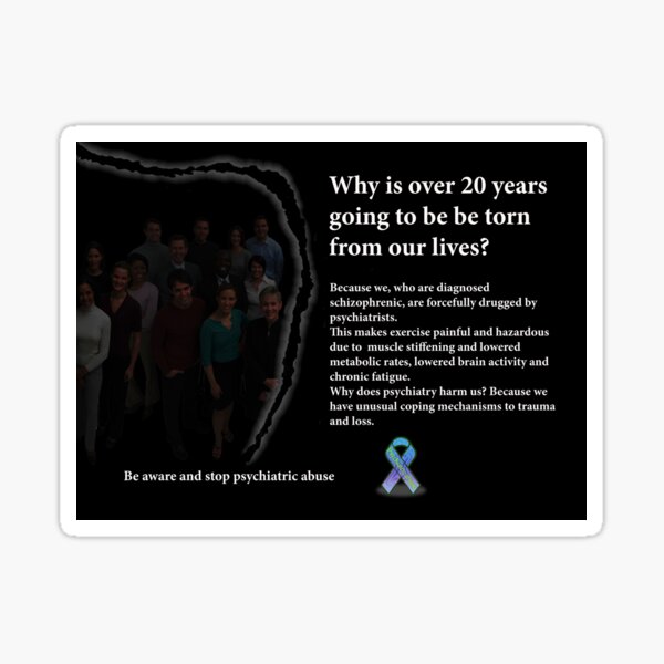 Schizophrenia awareness Sticker
