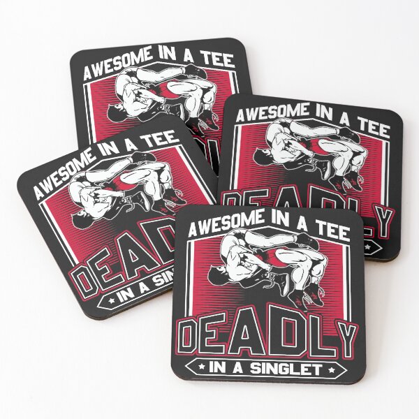Item preview, Wrestling Awesome In A Tee Deadly In A Singlet Gift Idea For Wrestler designed and sold by teest2209.