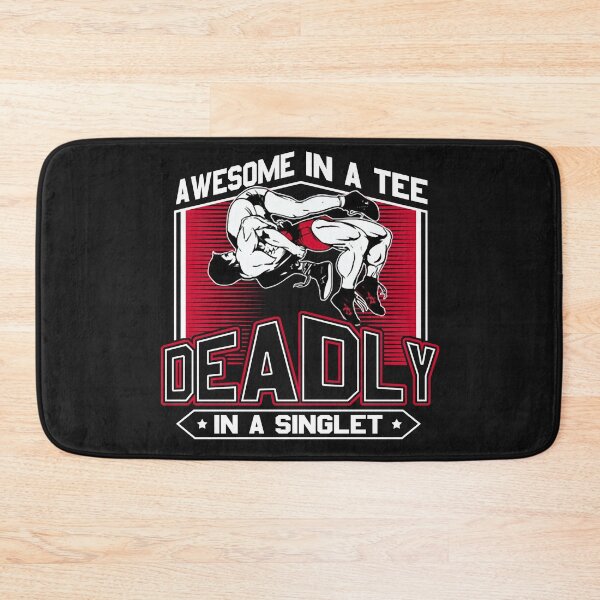 Item preview, Wrestling Awesome In A Tee Deadly In A Singlet Gift Idea For Wrestler designed and sold by teest2209.
