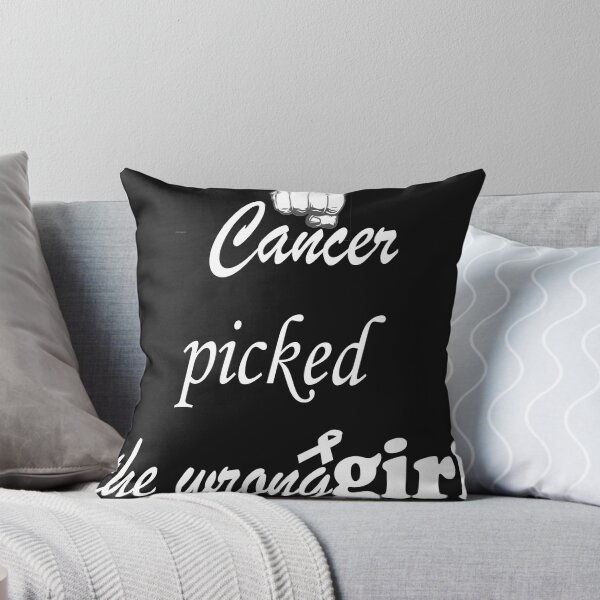 Item preview, Cancer picked the wrong girl shirt, Family Cancer Shirt, Cancer Support Shirt, Cancer Shirts for Women,Motivational shirt,Breast cancer gift designed and sold by harry mac.