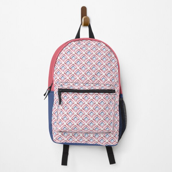 Item preview, Pink and Blue Geometric Pattern, Rhombic Motif designed and sold by lissantee.