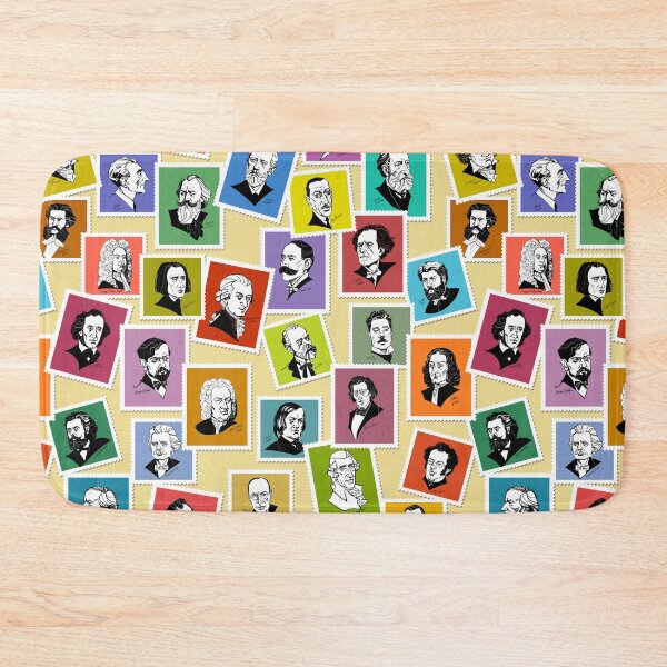 Item preview, The greatest composers (multicoloured version on beige background) designed and sold by Irina Ivanova.
