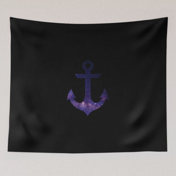 Item preview, Purple Space Motif Nautical Anchor designed and sold by Passion-For-Sea.