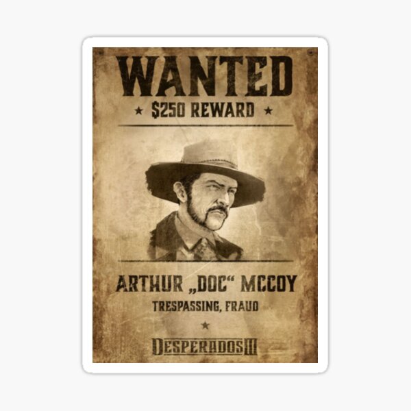Desperados jeu Sticker