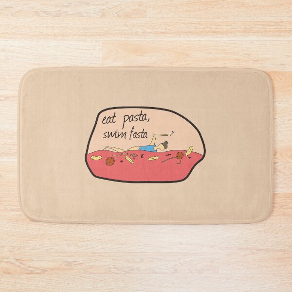Item preview, Eat Pasta, Swim Fasta - Funny Pasta Lover Swimmer Design designed and sold by olivergraham.