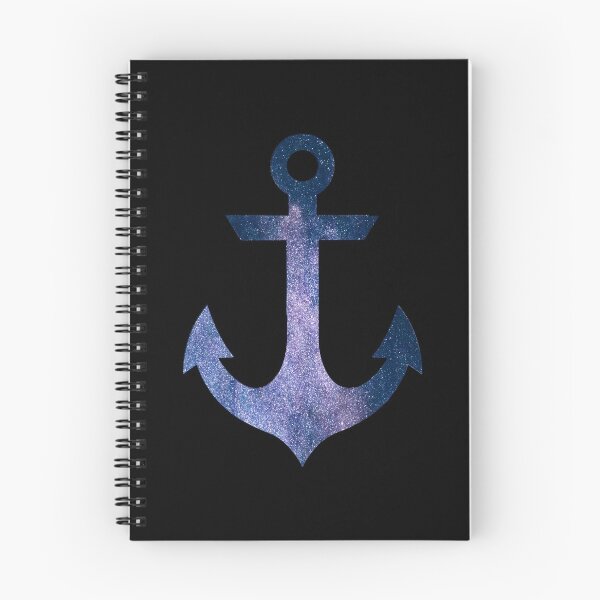 Item preview, Blue Space Motif Nautical Anchor designed and sold by Passion-For-Sea.