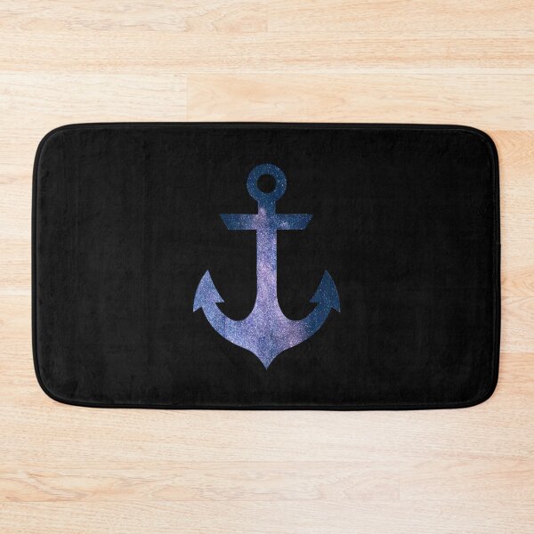 Item preview, Blue Space Motif Nautical Anchor designed and sold by Passion-For-Sea.