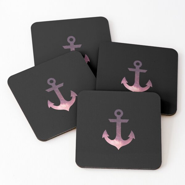 Item preview, Pink Space Motif Nautical Anchor designed and sold by Passion-For-Sea.