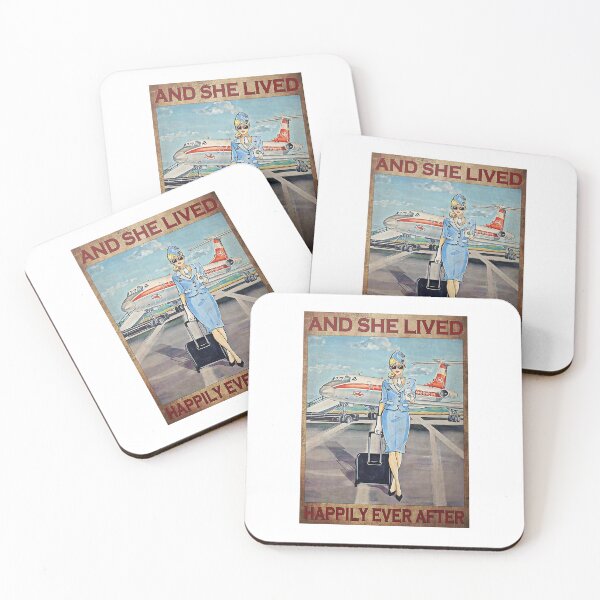 Item preview, Flight Attendant And He Lived Happily Ever After Poster designed and sold by NeaSSvensson.