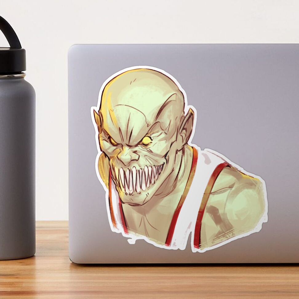 Mortal Kombat Baraka Smile Sticker for Sale by Shinobi23