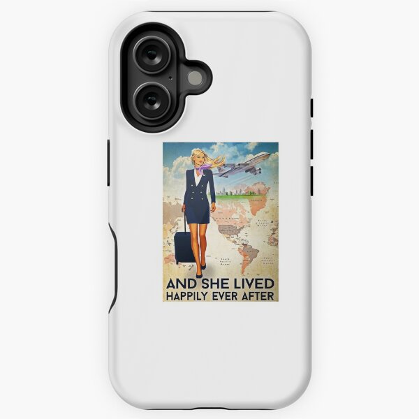 Item preview, Flight Attendant And She Lived Happily Ever After Navy Uniform Poster designed and sold by NeaSSvensson.