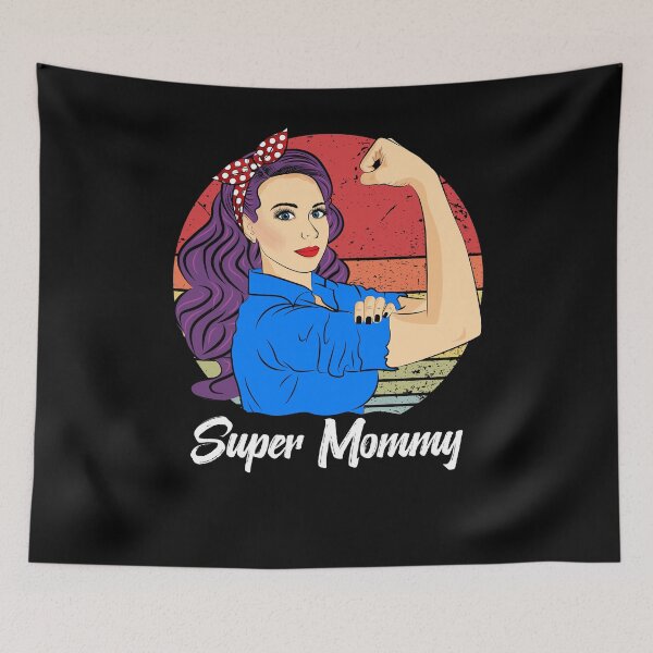 Item preview, Super Mommy Vintage Mother’s Day Sunset Retro Mommy designed and sold by ZNOVANNA.