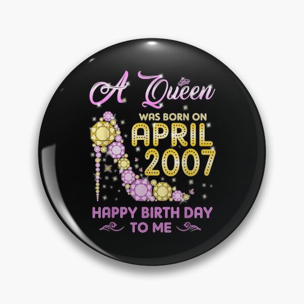 Item preview, A Queen Was Born In April 2007 Happy Birthday To Me 14 Years designed and sold by manidala.