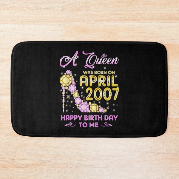 Item preview, A Queen Was Born In April 2007 Happy Birthday To Me 14 Years  designed and sold by manidala.
