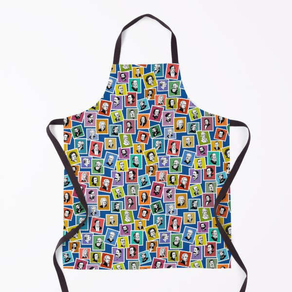 Item preview, The greatest composers (multicoloured version on blue background) designed and sold by Irina Ivanova.