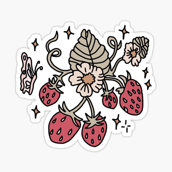 Strawberries! Sticker