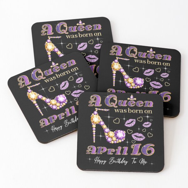 Item preview, A Queen Was Born On April 16 16th April Queen Birthday  designed and sold by manidala.