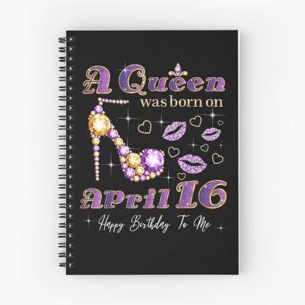 Item preview, A Queen Was Born On April 16 16th April Queen Birthday  designed and sold by manidala.