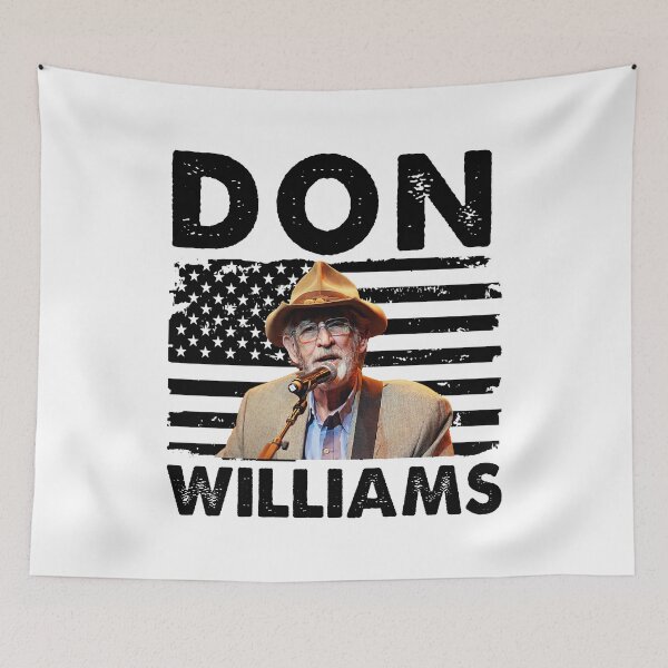 Item preview, Retro American Flag Don Williams Music Gift designed and sold by AdamsShop.