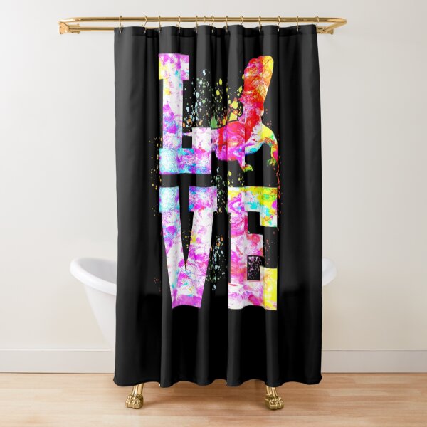 Colorful Bearded Dragon Mom Bearded Dragon Shower Curtain
