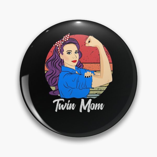 Item preview, Twin Mom Vintage Mother’s Day Retro Sunset Mom designed and sold by ZNOVANNA.