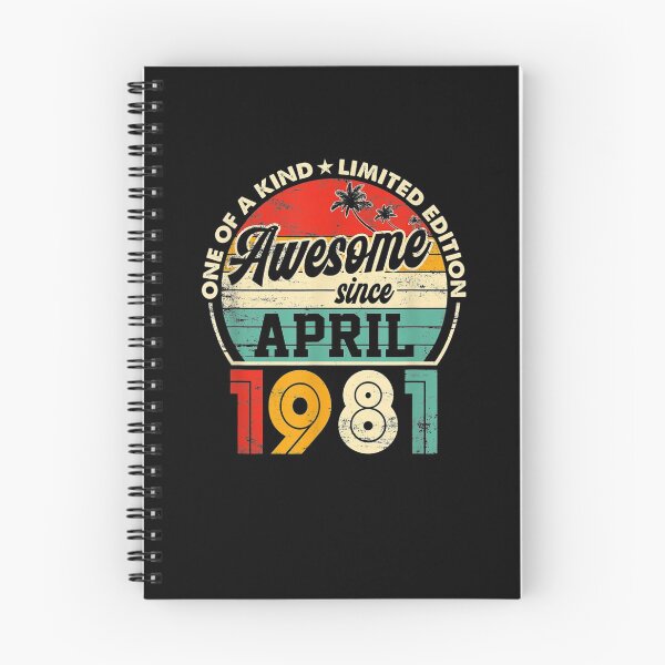 Item preview, April 1981 Vintage 40 Year Old 40th Birthday Men Women Retro  designed and sold by manidala.