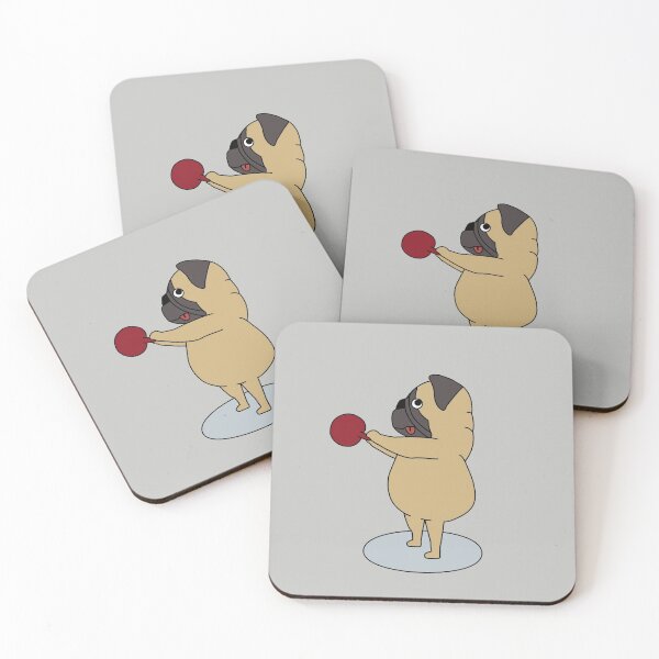 Item preview, crossfit pug with kettlebell designed and sold by TrueType.