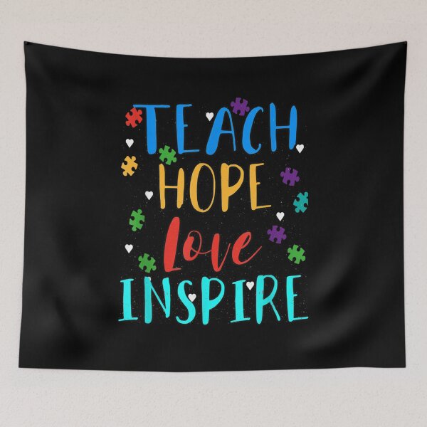 Item preview, Teach Hope Love Inspire I World Autism Awareness Day April 2  designed and sold by manidala.