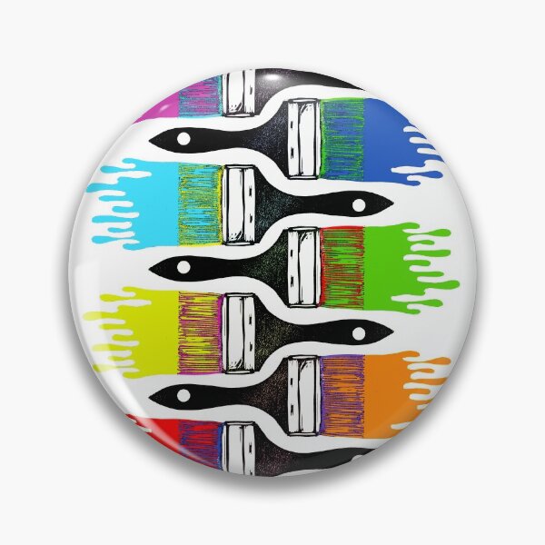 Artikelvorschau, Brush Life Spectrum - originales Linolschnitt-Design und Druck entworfen und verkauft von PixelPalmer.