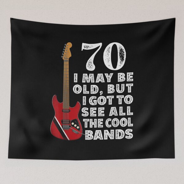 Item preview, Funny I 70th Birthday I May Be Old I Electric Guitar I Music  designed and sold by manidala.